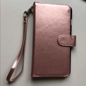 Rose Gold Wallet iPhone Case 7+/8+